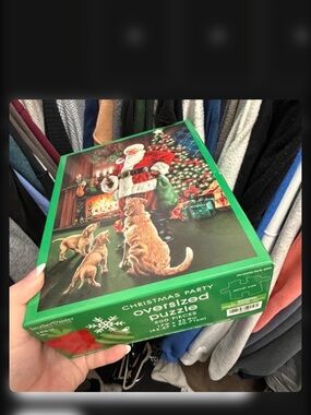 Christmas Party Oversized Puzzle - Green - Unbranded